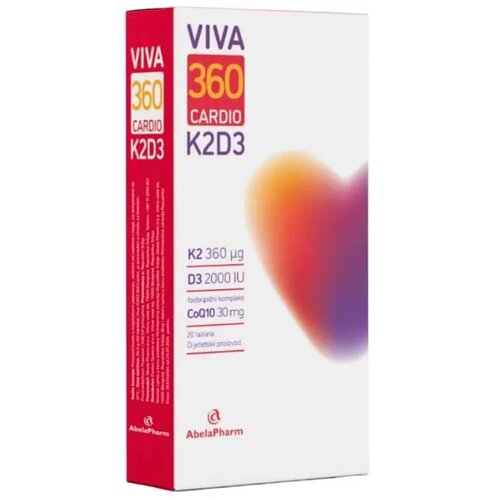 K2D3 VIVA 360 Cardio, 20 tableta Slike