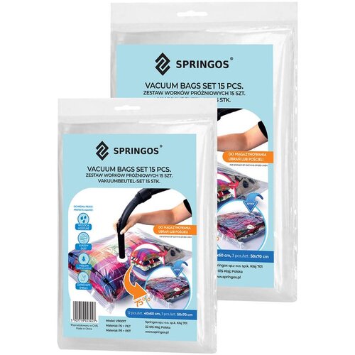  Set vrećica za vakuum Springos&amp;reg; - 15 komada Slike
