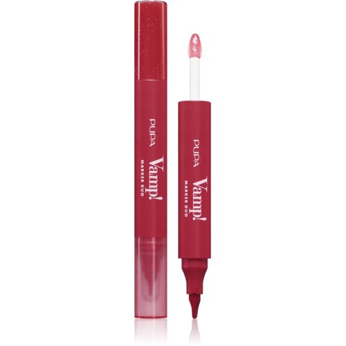 PUPA Milano Vamp! Lip Marker Duo olovka za usne sa sjajem nijansa 005 Cherry Granita 1.4 ml Slike