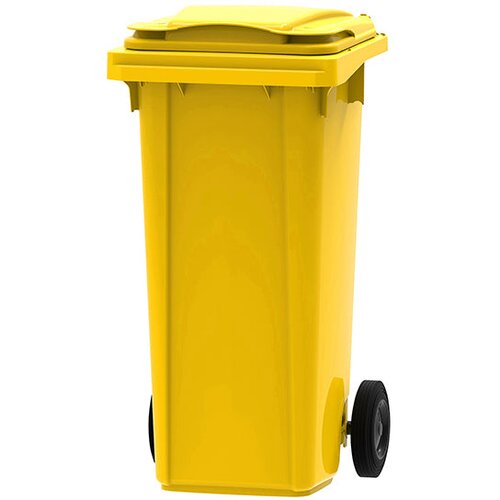 Kanta za smeće 120l sa točkovima žuto Slike