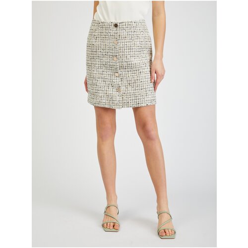 Orsay Beige ladies tweed skirt - Ladies Slike