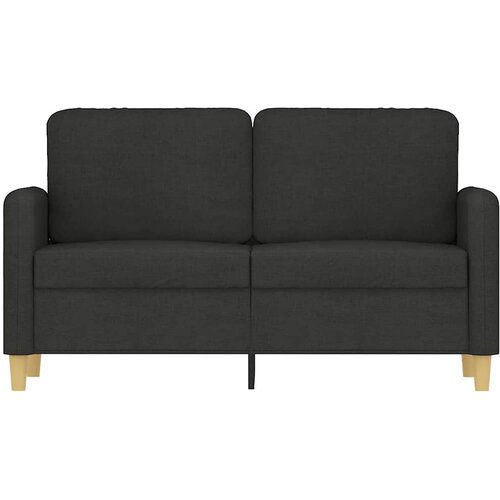  Dvosjed od tkanine crni 120 cm Slike