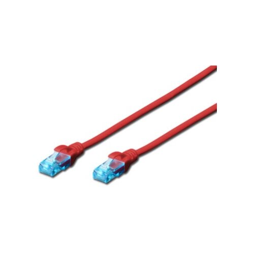 Digitus DK-1512-100/R patchcord kabl 5e U/UTP CCA 10m crveni ( DG027 ) Slike
