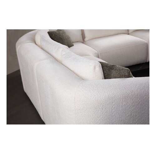 Atelier Del Sofa ugaona garnitura sofia, 205x205x85 cm, bela Slike