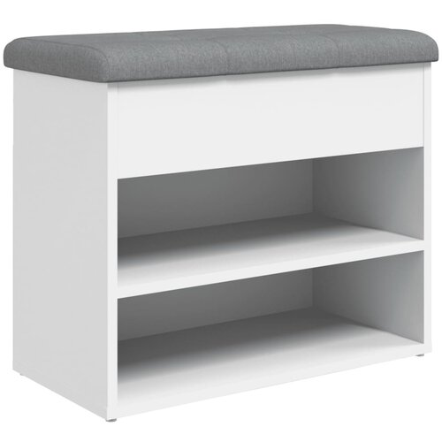 Maison Chic Klop za čevlje - Sedež za čevlje bela 62x32x50 cm inženirski les, (21777470) Slike