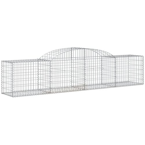  Lučne gabionske ko&amp;scaron;are 15 kom 300x50x60/80 cm pocinčano željezo Slike