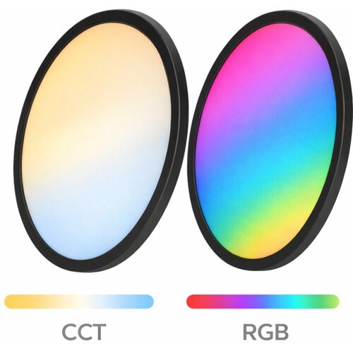 Aigostar LED RGBW prigu&amp;scaron;iva plafonska svetiljka MESH LED/24W/230V 3000-6500K crna+daljinski upravljač Slike