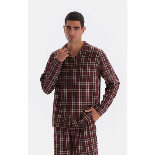 Dagi Multicolor Plaid Woven Shirt Pajamas