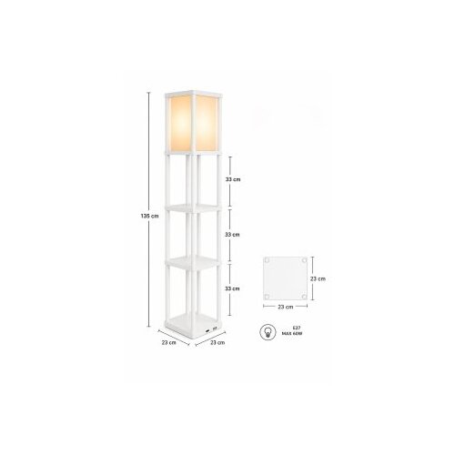 Opviq Podna lampa Last Chance White Slike