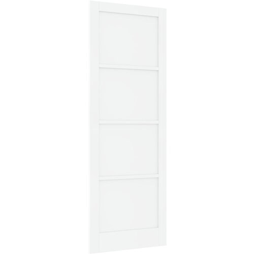 VidaXL Notranja vrata &amp;quot;ORKDAL&amp;quot; bela 83x232x4 cm iz trdega lesa Slike