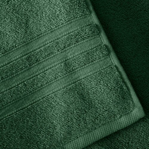 Catherine Lansfield Temno zelena frotirna bombažna brisača 50x85 cm Zero Twist &amp;ndash; Slike