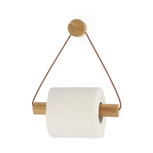 Tendance drzac toalet papira samolepljivi 19x18.3x4 cm bambus/braon ( 91047162 ) Slike