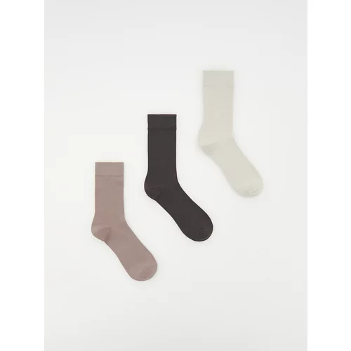 Reserved - Komplet od 3 para čarapa - boja kave