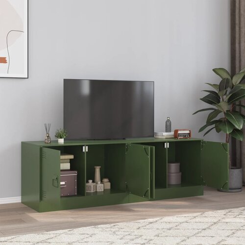 vidaXL TV ormarići 2 kom maslinastozeleni 67 x 39 x 44 cm čelični Cijene