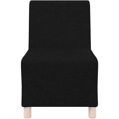  Modularna sofa bez naslona za ruke crna 55 cm tkanina Slike