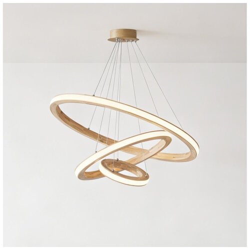  Brilagi - drveni LED luster UMEA WOOD na sajli, LED/45W/230V, prečnik 60 cm Cene