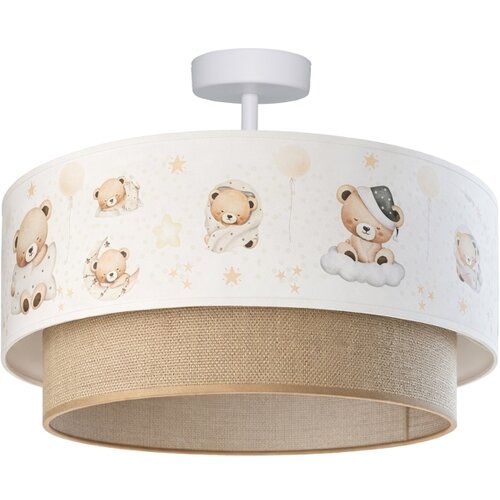  Brilagi-LED Dečiji plafonski luster BOBO 1xE27/10W/230V prečnik 40 cm bela/bež/meda Slike