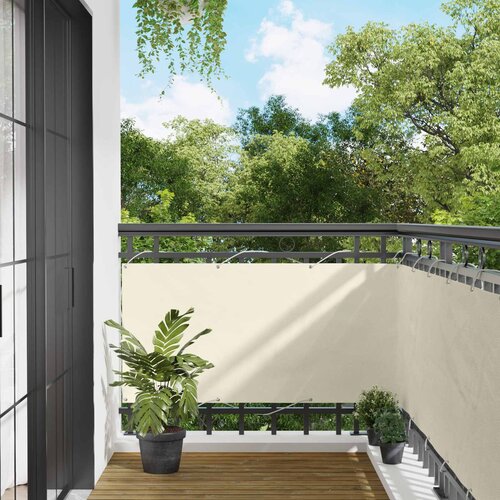  Balcony ekran Krema 75 x 200 cm Oxford tkanina Cene