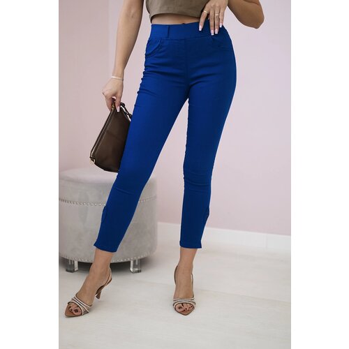 Kesi marka niezdefiniowana Colorful jeans with bow mauve-blue Cene