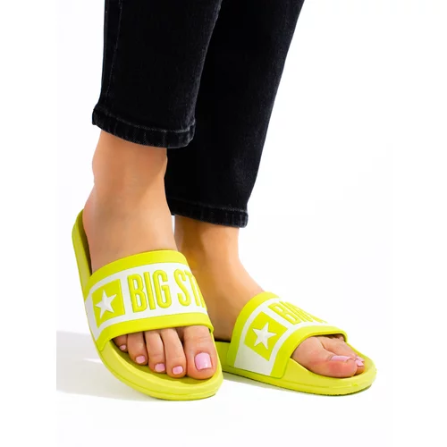 Big Star Women's yellow slippers ll274742