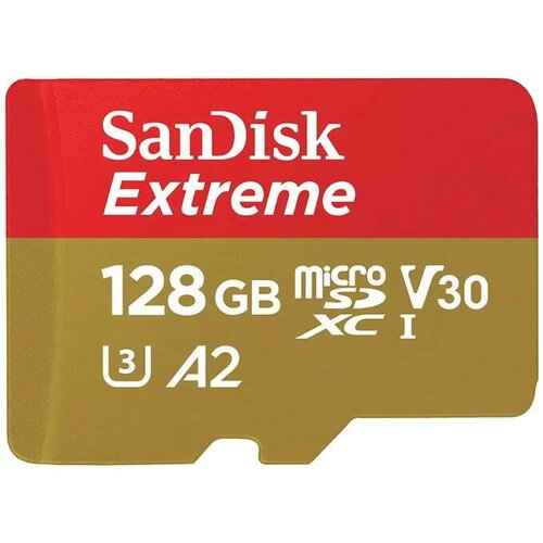 San Disk Memorijska kartica SDXC 128GB Extreme micro Pro Deluxe 190MB/s A2 C10 V30 UHS-I U3 Slike