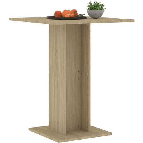  Bistro stol boja hrasta sonome 60x60x75 cm konstruirano drvo Slike