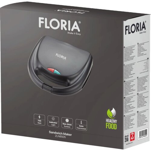 Floria Sendvič Toster, LED indikator, 800 W - ZLN8505 Slike