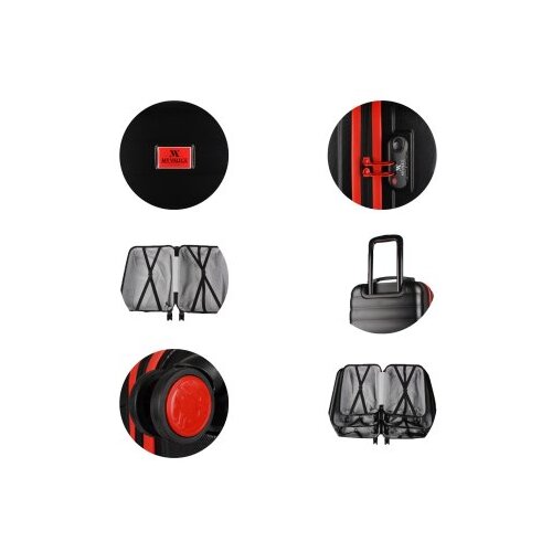 Zoozie Bags set kofera 6391, 3 dijela, crni Slike