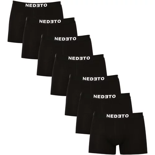 Nedeto 7PACK men's boxers black (7NDTB001-brand)