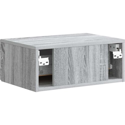  Noćni ormarić za montažu na zid s ladicama 2 pcs Siva sonoma - Siva sonoma 2 Slike