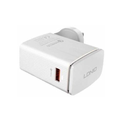 Ldnio A1301Q USB 5V/2.4A FAST QC 3.0 Type C beli punjač za mobilni telefon Slike