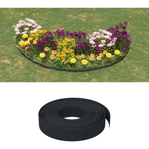 VidaXL Vrtne ivice 5 kom crne 10 m 10 cm od polietilena Slike
