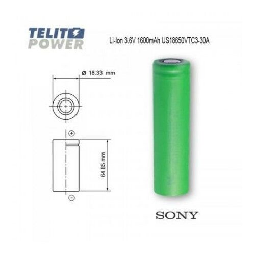 Sony li-ion 3.6V 1600mAh US18650VTC3-30A ( 283 ) Slike