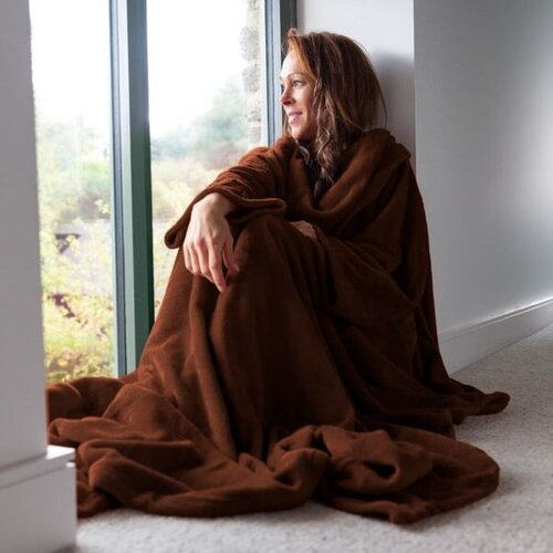 Odeja z rokavi Snug-Rug Deluxe - rjava Slike