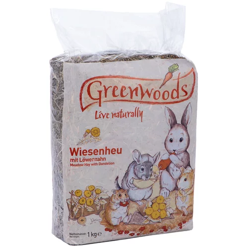 Greenwoods Ekonomično pakiranje livadsko sijeno - maslačak 3 x 1 kg