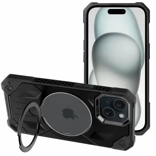 Armor Mag Cover maska kompatibilna s MagSafe za iPhone 15 crna Cene