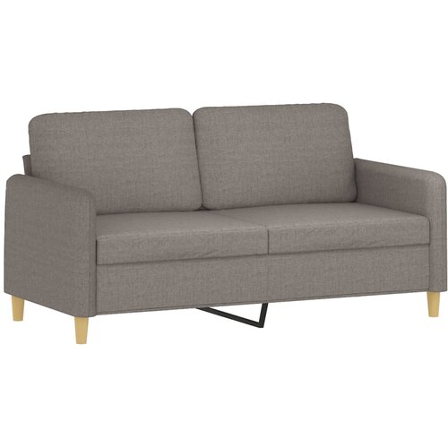  3-dijelni set sofa s jastucima smeđesivi od tkanine Slike