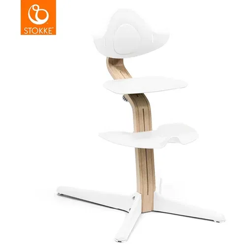 Stokke stol za hranjenje Nomi natural/white 626501