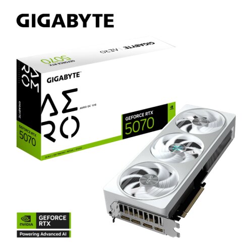 Gigabyte Grafična kartica GeForce RTX 5070 AERO OC 12G, 12GB GDDR7, PCI-E 5.0 Cene