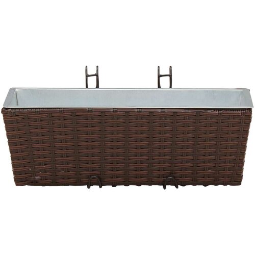  Ograda Metal - Smeđa 50 cm Slike