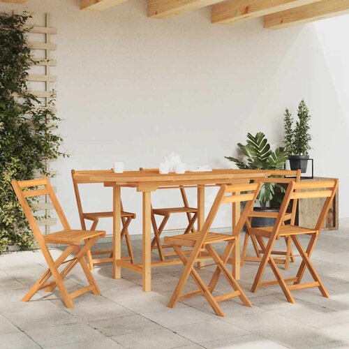 vidaXL raztegljiva vrtna miza 110-160x80x75 cm trden tikov les Cene