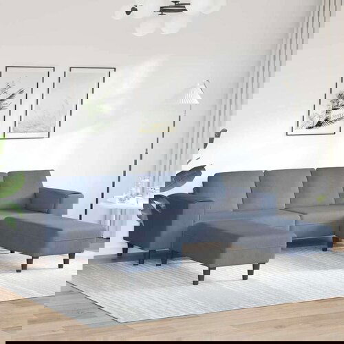  Tkaninska sofa s jastukom Plava Bar&amp;scaron;unasta tkanina Slike