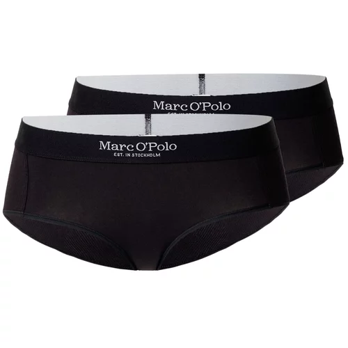 Marc O'Polo Spodnje hlače 'Iconic' črna / bela