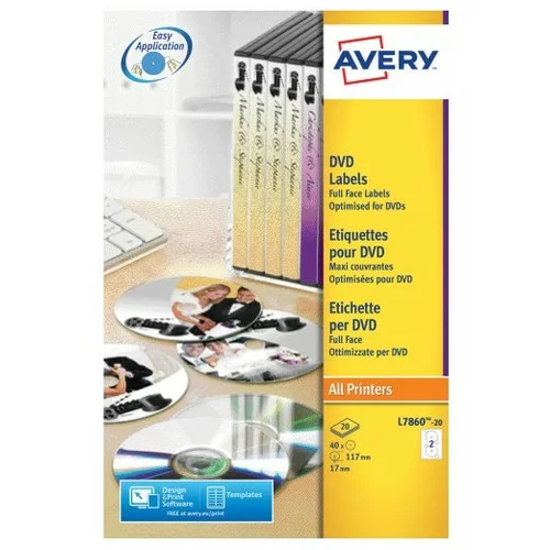 Avery Zweckform Etikete za DVD, SuperSize