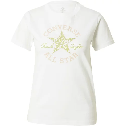 Converse Majica 'Chuck Taylor' svijetlozelena / roza / bijela