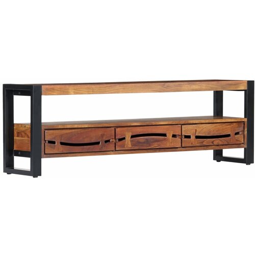 VidaXL TV ormarić od masivnog bagremovog drva 140 x 30 x 45 cm Slike