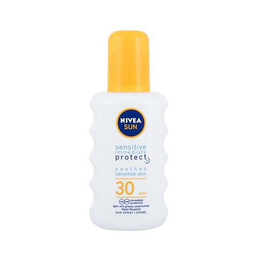 Nivea Sun Sensitive Immediate Protect+ SPF30 sprej za za&amp;scaron;čito pred soncem 200 ml Slike