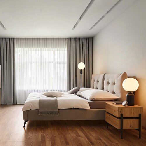 Bessagi Home Oblazinjena Postelja Dreamy, Svetlo Siva, 180x200 Cene