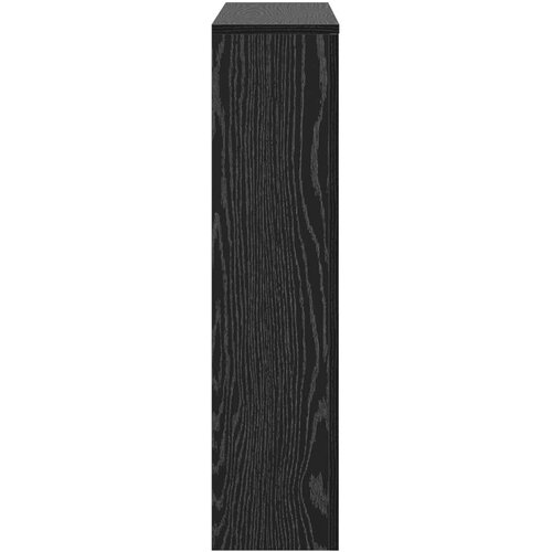 VidaXL pokrov za radijator crne hrastovine 104x20x82 cm inženjersko drvo Slike