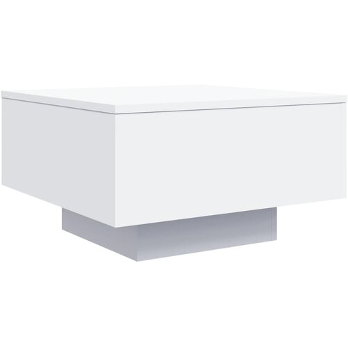 Maison Chic Klubska mizica - kavna mizica - Nizka mizica bela 55x55x31 cm inženirski les, (21753678) Slike